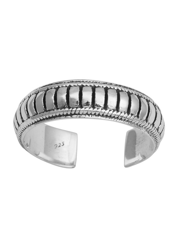 925 Sterling Silver Toe Rings Pair Unique Comfortable Toe Ring For Women