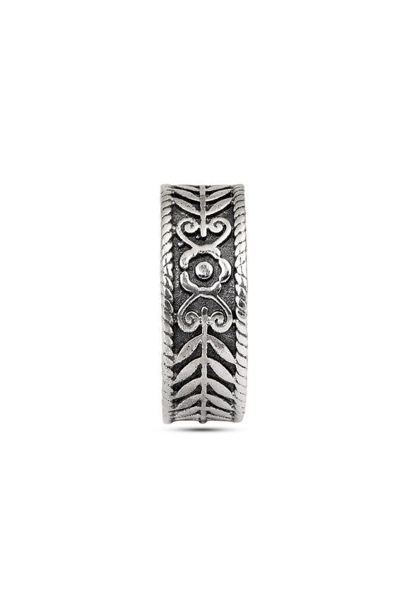 Leaf Design Comfortable Single Toe Ring Open Adjustable 925 Sterling Silver Women Toe Ring