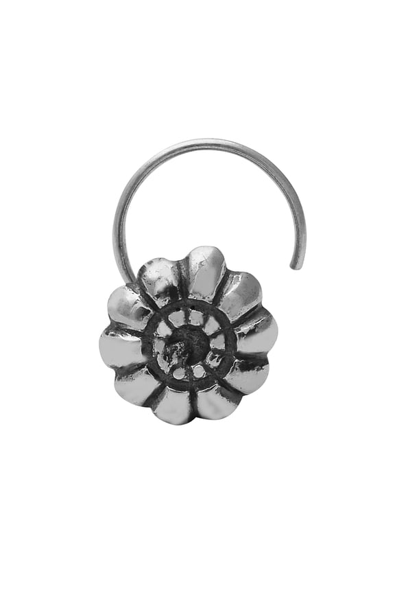 Multi Design Nose Pin 925 Sterling Silver Oxidized Plated Women Nose Pin