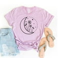 thumbnail image 1 of Moonflower T-shirt Wildflower Shirts Astronomy Tshirt Celestial Shirt Mystical Gift Women's Nature Top Plant Lover Tee, 1 of 3