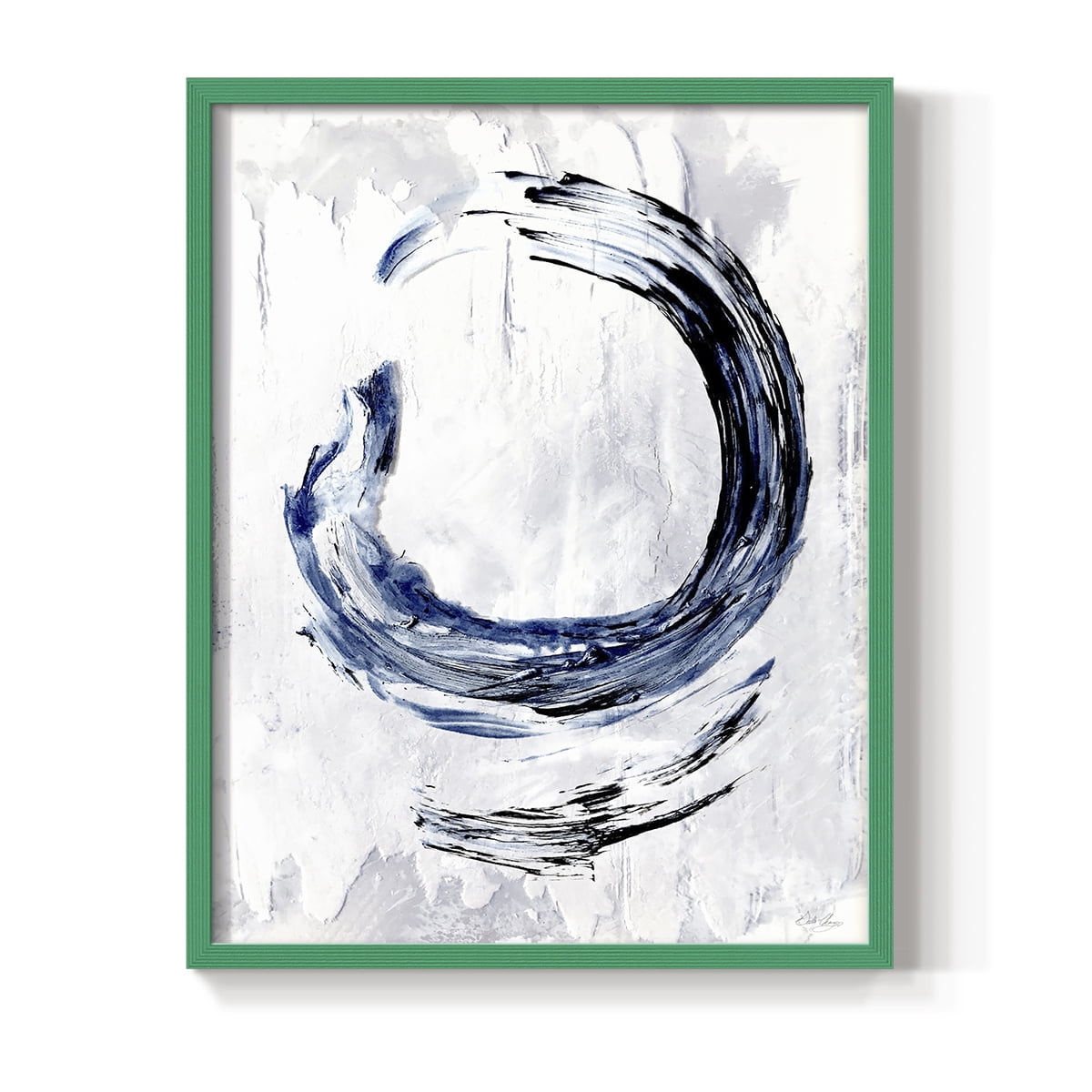 Moonglade I in Green Solid Wood 11 x 14 Framed Print