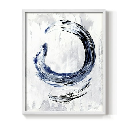 Moonglade I in White Solid Wood 8 x 10 Framed Print