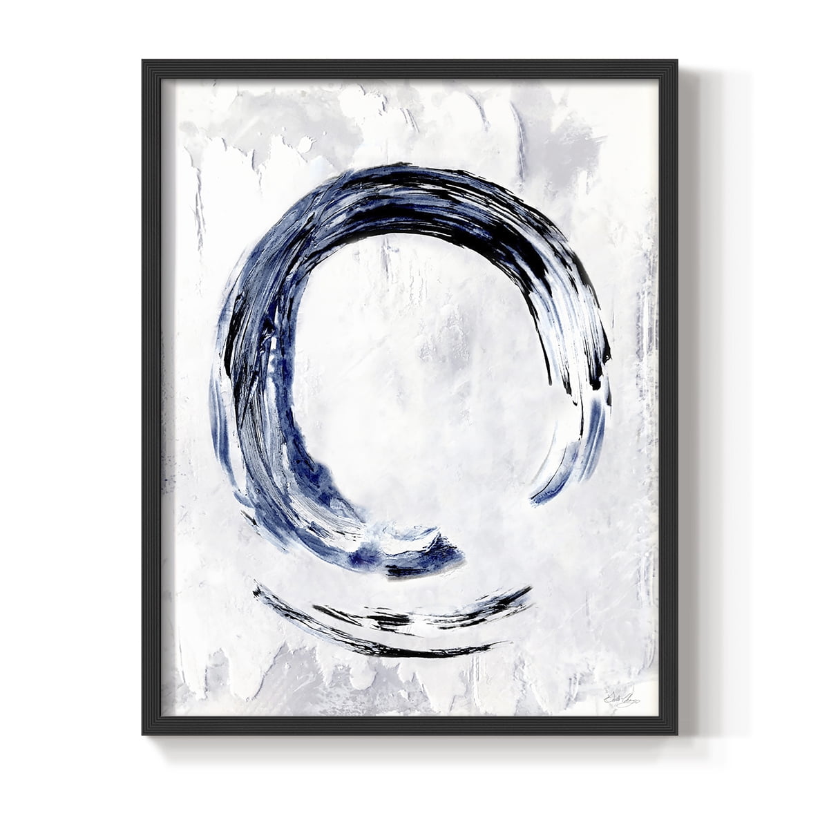 Moonglade II in Black Solid Wood 22 x 28 Framed Print