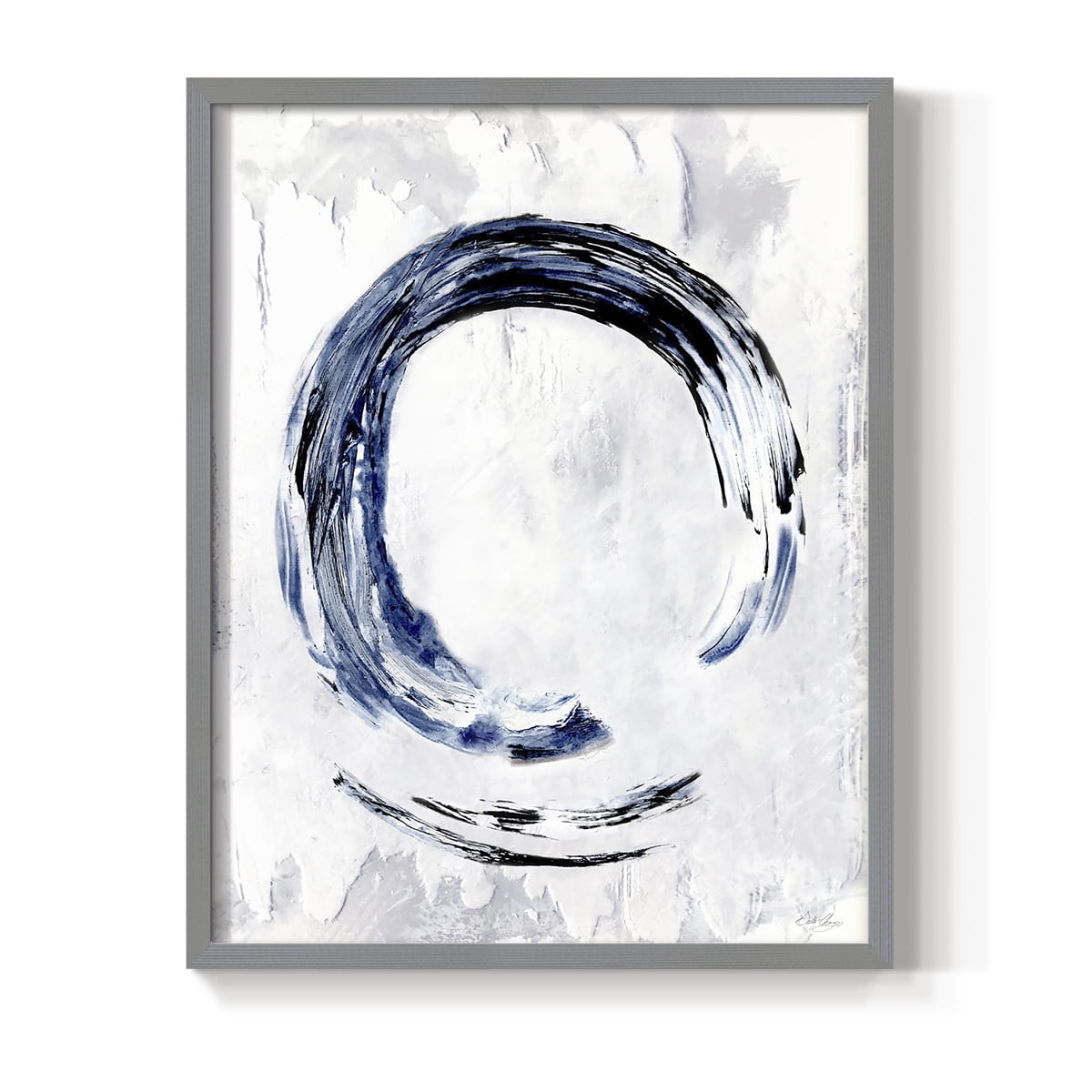 Moonglade II in Gray Solid Wood 11 x 14 Framed Print