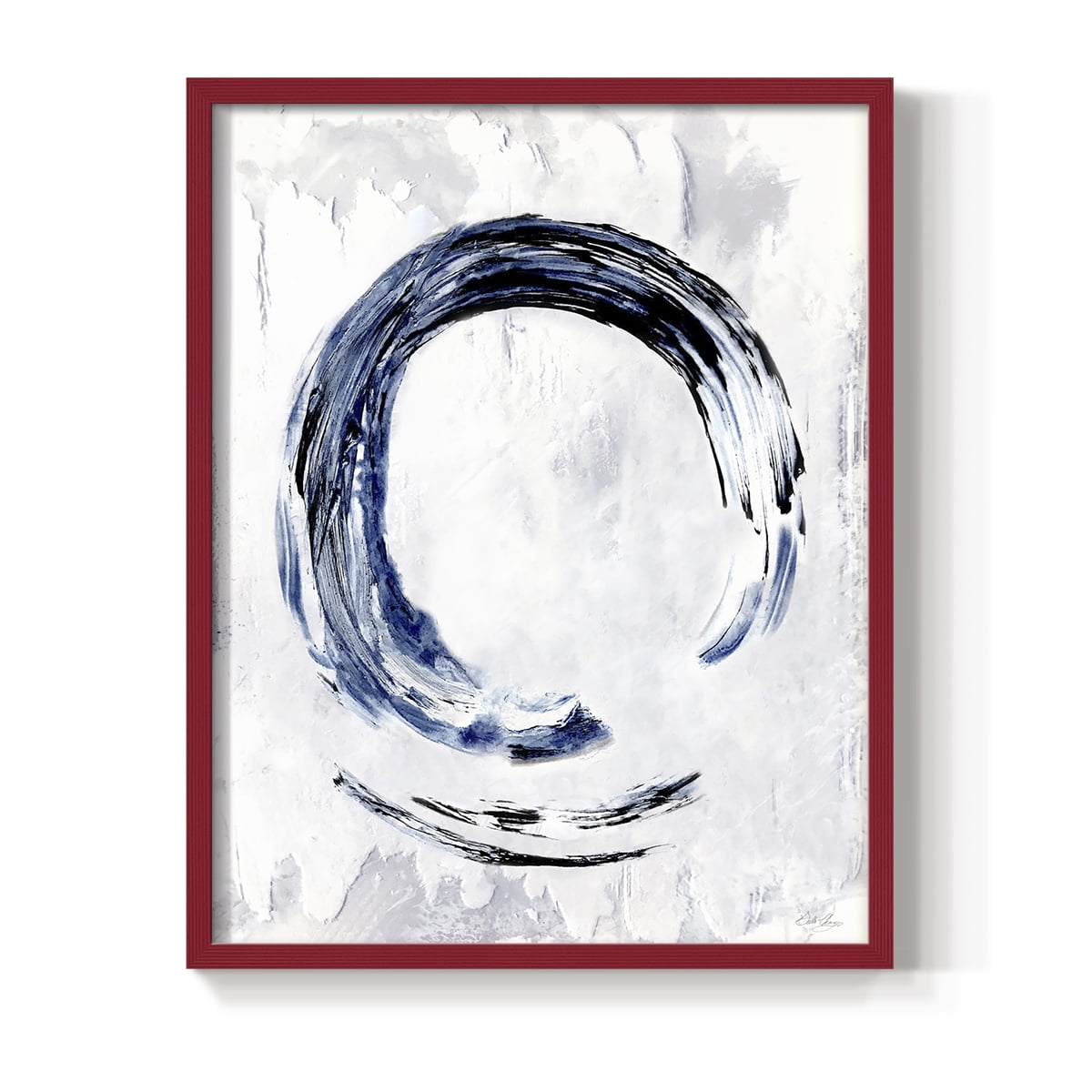 Moonglade II in Red Solid Wood 11 x 14 Framed Print