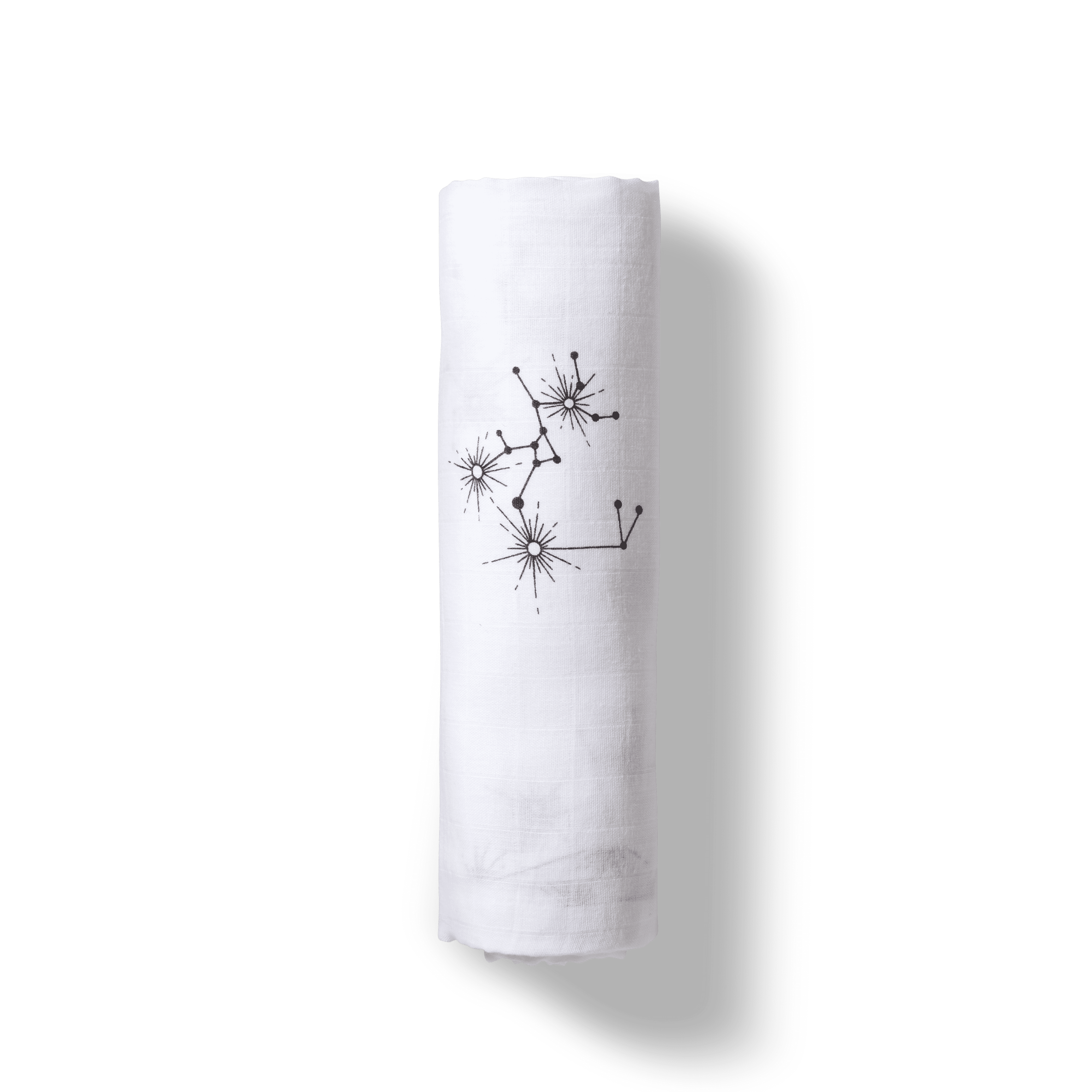 Moonjax Organic Cotton Muslin Swaddle Blanket, Receiving Blanket, Baby Blanket for Girls & Boys | Newborn Gifts, Infant Shower Items, Toddler Gift, Wearable Swaddling Set | Constellation