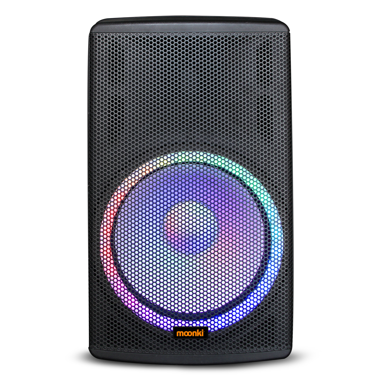 Moonki Sound MS-P15BW Loud Bluetooth Speaker – Professional PA System with 2 Wireless Microphones for karaoke – Black