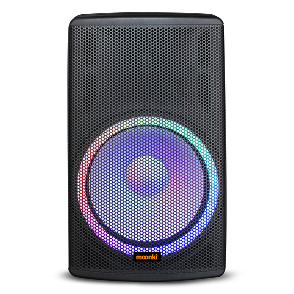 Moonki Sound MS-P15BW Loud Bluetooth Speaker  Professional PA System with 2 Wireless Microphones for karaoke  Black