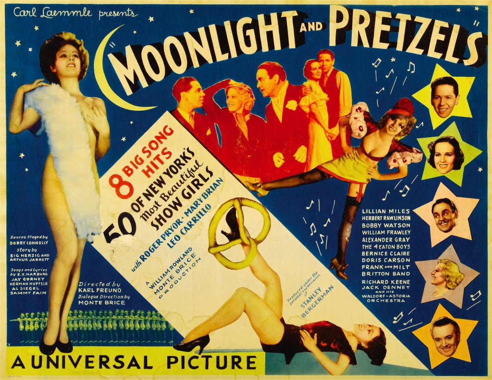 Moonlight And Pretzels Canvas Art - (28 x 22)