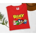 thumbnail image 1 of Moonlight Apparel Bluey Story Cartoon Parody Graphic Tee for Women Funny Toy Mashup T-Shirt Pop Culture Fan Gift Top Soft Cotton Blend Crewneck, 1 of 5