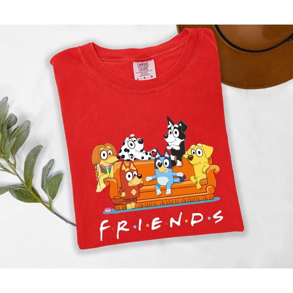 Moonlight Apparel Cute Cartoon Dog Graphic Tee for Women Funny Animal Friends Shirt Casual Short Sleeve Crewneck T-Shirt Trendy Pet Lover Gift