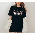 thumbnail image 1 of Moonlight Apparel Cute Christmas Cartoon Dog T-Shirt for Women & Kids Holiday Graphic Tee, Santa Hat Family Shirt Festive Matching Outfit Top Winter Gift Clothing Short Sleeve Casual Unisex Tee, 1 of 7