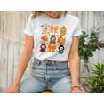 thumbnail image 1 of Moonlight Apparel Cute Halloween T-Shirt for Women Fall Character Tee Pumpkin Candy Graphic Shirt Soft Cotton Autumn Top Spooky Season Outfit for Girls Teens, 1 of 6