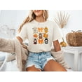 thumbnail image 1 of Moonlight Apparel Cute Halloween T-Shirt for Women Fall Character Tee Pumpkin Candy Graphic Shirt Soft Cotton Autumn Top Spooky Season Outfit for Girls Teens, 1 of 6