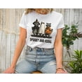 thumbnail image 1 of Moonlight Apparel Funny Halloween T-Shirt Spooky and Feral Raccoon Graphic Tee Cute Animal Print Short Sleeve Top for Fall Holiday Outfits, 1 of 6