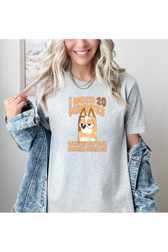 Funny Introvert T-Shirt I Need 20 Minutes Graphic Tee Comfort Multi-Colors Shirt Coffee Lover Humor Shirt for Adults Cartoon Dog Graphic Sarcastic Mood Tee Funny Gift Idea