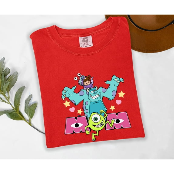 Moonlight Apparel Mom Fun Monsters Multicolor Graphic T-Shirt Cute Comfort Colors Tee Kids & Adults Casual Wear