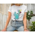 thumbnail image 1 of Moonlight Apparel Monsters Inc Inspired Sulley Multi-Color T-Shirt Women’s Pixar Graphic Tee with Balloons Comfort Colors Cotton Shirt for Disney Park Outfits & Gifts, 1 of 5