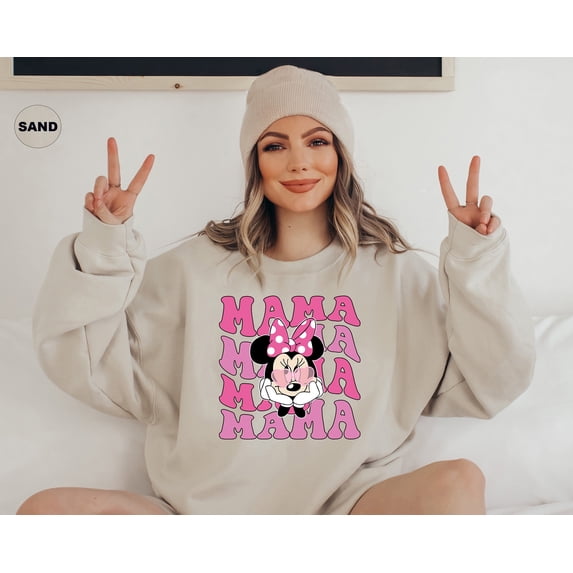 Moonlight Apparel Sweatshirt Women's Long Sleeve Oversized Pullover for Winter Crewneck Funny Graphic Sweater Gift for Moms Soft Fleece Loungewear & Stylish Shirt Casual Wear