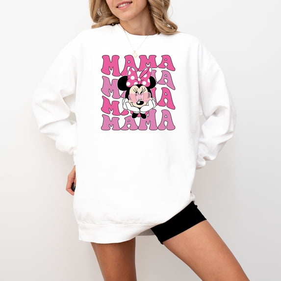 Moonlight Apparel Sweatshirt Women's Long Sleeve Oversized Pullover for Winter Crewneck Funny Graphic Sweater Gift for Moms Soft Fleece Loungewear & Stylish Shirt Casual Wear