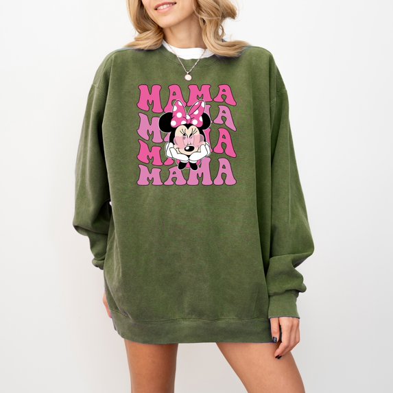 Moonlight Apparel Sweatshirt Women's Long Sleeve Oversized Pullover for Winter Crewneck Funny Graphic Sweater Gift for Moms Soft Fleece Loungewear & Stylish Shirt Casual Wear