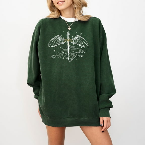 Moonlight Apparel Sweatshirt Women's Long Sleeve Oversized Pullover for Winter Crewneck Funny Graphic Sweater Soft Fleece Loungewear & Stylish Shirt Casual Wear