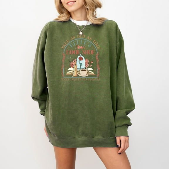 Moonlight Apparel Sweatshirt Women's Long Sleeve Oversized Pullover for Winter Crewneck Funny Graphic Sweater Soft Fleece Loungewear & Stylish Shirt Casual Wear