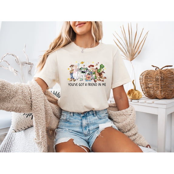 Moonlight Apparel Women's Character Inspired Friendship Graphic T-Shirt, Crew Neck Short Sleeve Casual Printed Tee for Everyday Wear