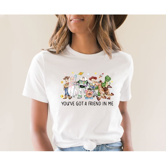 Moonlight Apparel Women's Character Inspired Friendship Graphic T-Shirt, Crew Neck Short Sleeve Casual Printed Tee for Everyday Wear