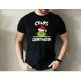 thumbnail image 1 of Moonlight Apparel Women’s Christmas Graphic Tee “Chaos Coordinator” Funny Holiday Shirt Cute Santa Hat Cartoon Print Casual Short Sleeve Top, 1 of 7