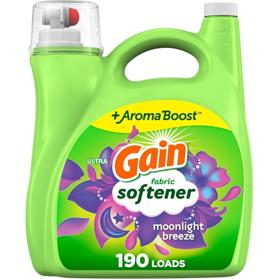 Moonlight Breeze Fabric Softener, 140 FL OZ, 190 Load, Smooth Touch Laundry Conditioner Liquid