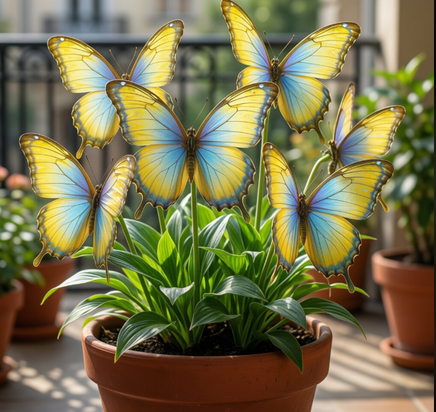 Moonlight Butterfly - Hosta-Planting For Spring- Hosta Bulbs-Ornamental ...