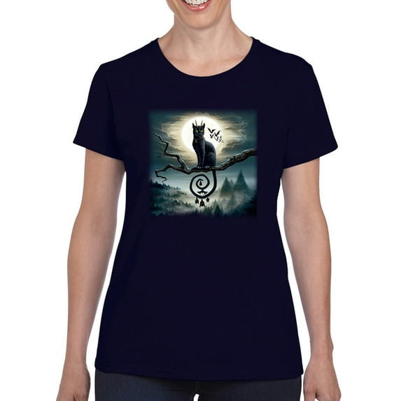 Moonlight Companions T-Shirt Women -Sarah Richter Designs, Female 3X-Large
