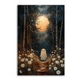thumbnail image 1 of Moonlight Forest Daisy Ghost Canvas Wall Art Poster Decorative Bedroom Modern Home Print Picture Artworks Posters 16x24inch(40x60cm), 1 of 6