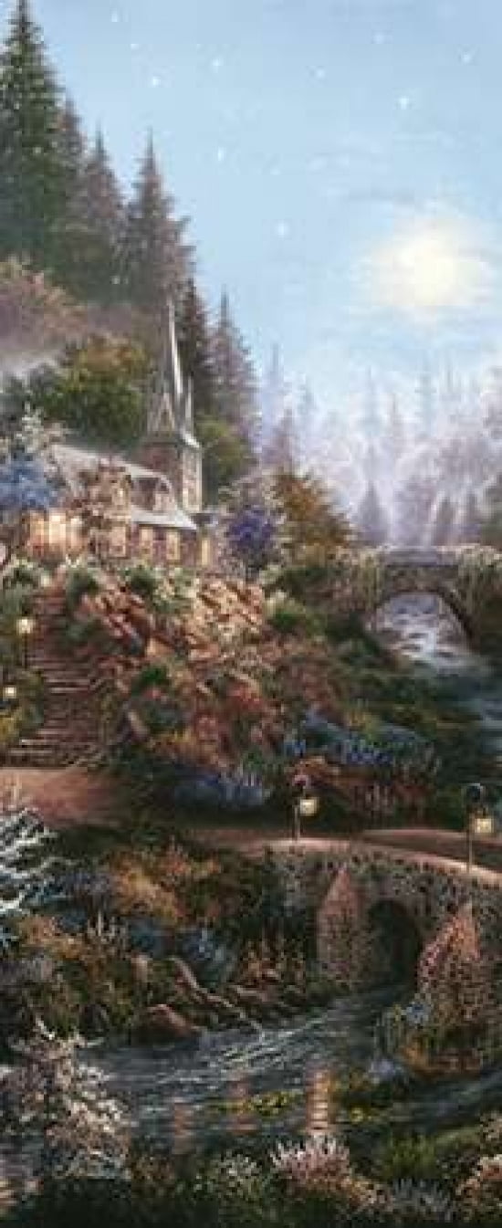 Moonlight Grace - Detail Canvas Art - Klaus Strubel (24 x 48)