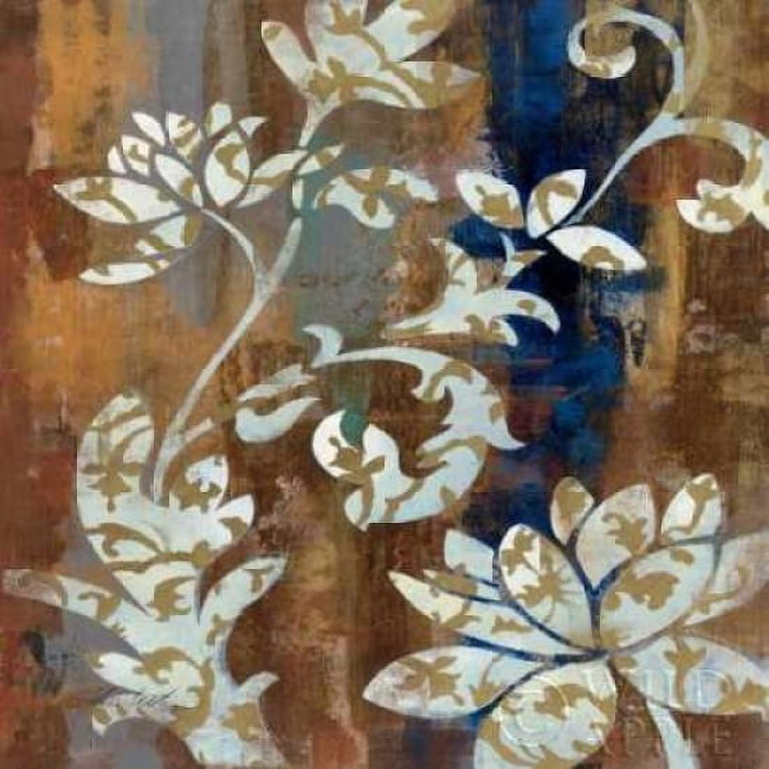 Moonlight Magnolia Silhouette I Canvas Art - Silvia Vassileva (24 x 24)