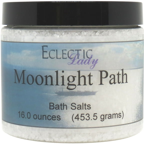 Moonlight Path Bath Salts by Eclectic Lady, 16 ounces
