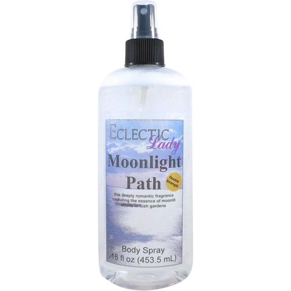 Moonlight Path Body Spray, Eclectic Lady, Hydrating Mist, Unisex (Double Strength), 16 oz