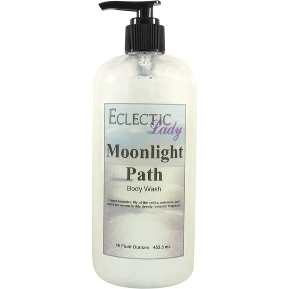 Moonlight Path Body Wash by Eclectic Lady, Liquid Shower Gel for Women and Men, 16 Ounces