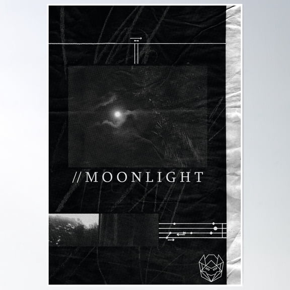 //Moonlight Poster Wall Art, Modern Wall Decor, 8x12 UNFRAMED