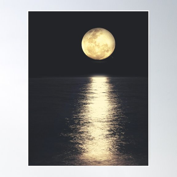 Moonlight Poster Wall Art, Modern Wall Decor, 8x12 UNFRAMED