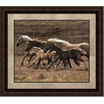 thumbnail image 1 of Moonlight Run | Framed Western Horse Art in Double Mat | 21L X 25W" Inches, 1 of 3