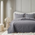 thumbnail image 1 of Moonlight20015 2 Piece Quilt Set Lightweight Microfiber Bedspread Modern Floral Embossing Gray Twin, 1 of 9