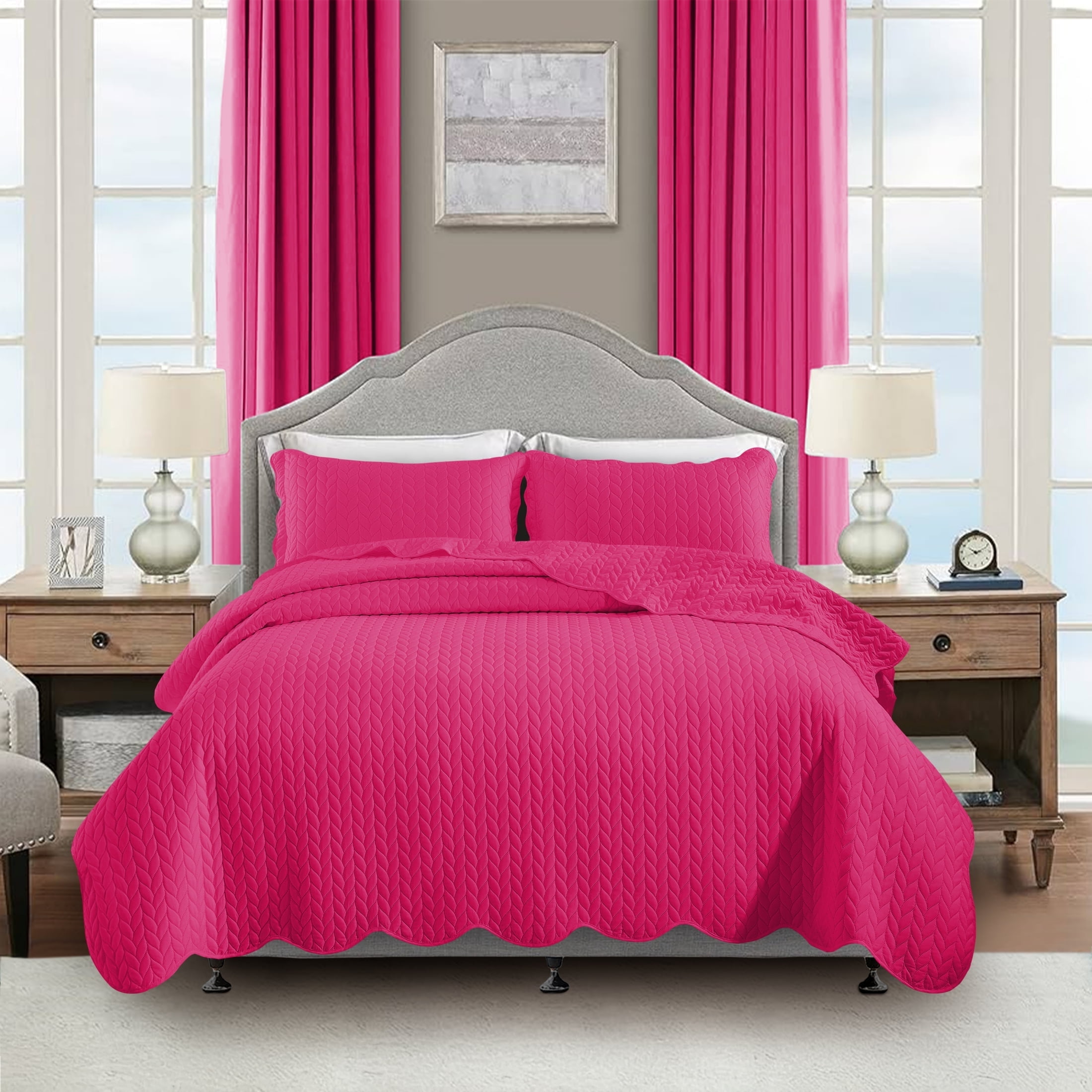 Medicine Blessing Pink Lightweight & Breathable Quilt With Edge-wrapping Strips