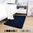 thumbnail image 1 of Moonlight20015 Area Rug 2x3ft non-slip Soft Fluffy Shaggy for Living Room Bedroom Décor Navy, 1 of 8