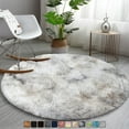 thumbnail image 1 of Moonlight20015 Area Rug 4x4ft non-slip Soft Fluffy Shaggy for Living Room Bedroom Décor Tye Dye Light, 1 of 7
