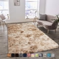 thumbnail image 1 of Moonlight20015 Area Rug 6x9ft non-slip Soft Fluffy Shaggy for Living Room Bedroom Décor Tye Dye Brown, 1 of 8