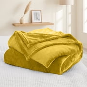 Moonlight20015 Fleece Blanket, Soft Microplush, Lightweight, Thick And Warm Cozy Comforter, Twin 60x80 Ochre