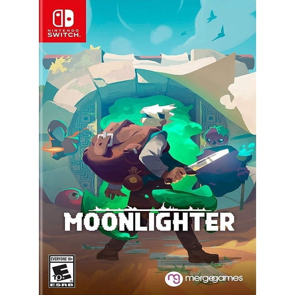 Restored Moonlighter, by Merge Games, for Nintendo Switch, Action, Role-Playing, Fighting, Video Game