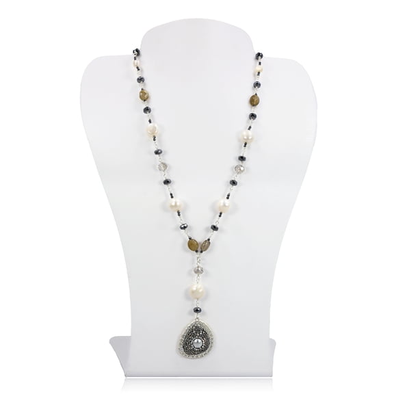 MGR! My Gems Rock! Lariat Hematite Hematite Necklace